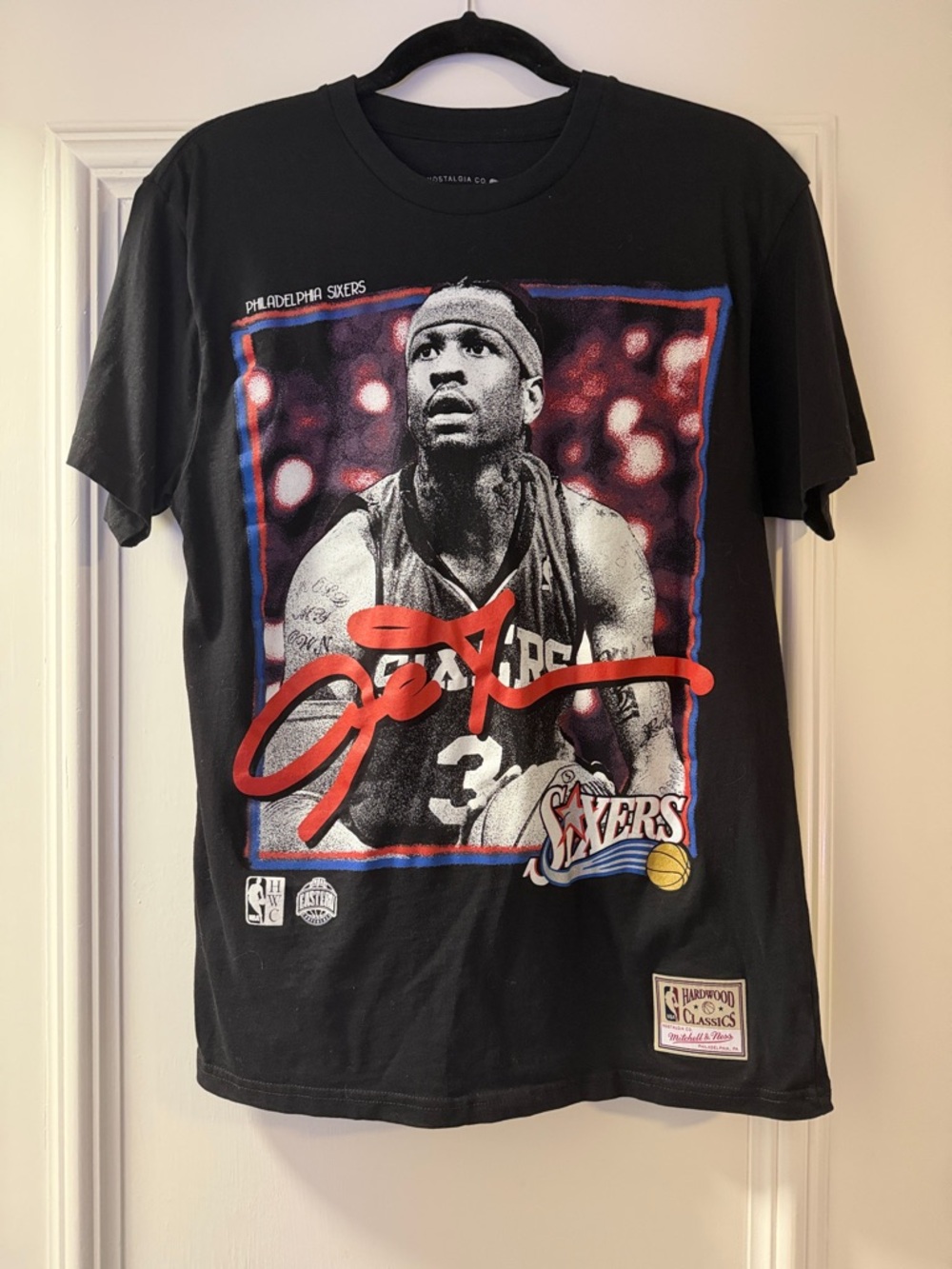 Mitchell & Ness Black Allen Iverson Philadelphia 76ers Graphic Tee